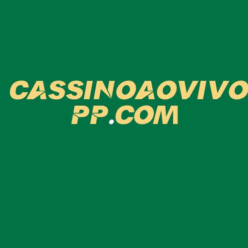 Logo da CASSINOAOVIVOPP